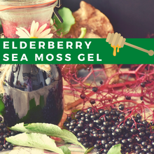 Load image into Gallery viewer, 16oz Elderberry Sea Moss Gel Immune Support 100% Natural (Fights Cold and Flu)
